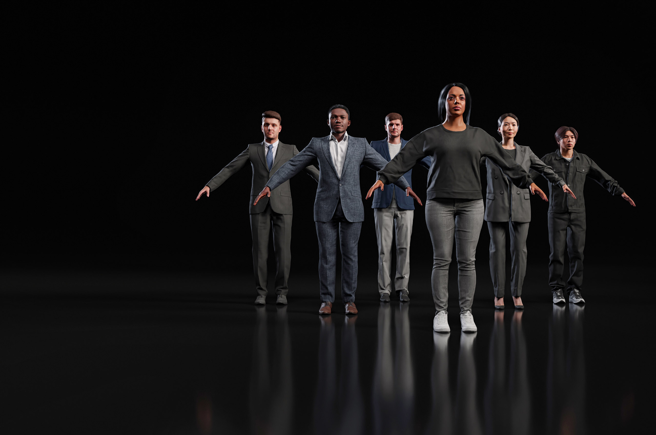Rigged 3d People – Humano 3D – 3d People Collections