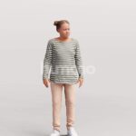 Animated 027-4382 SI2 Girl Standing Idle