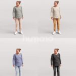 Animated 027-4382 SL2 Girl Standing Listening