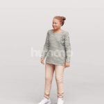 Animated 027-4382 ST4 Girl Standing Talking