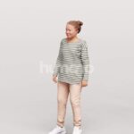 Animated 027-4382 ST4 Girl Standing Talking