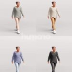 Animated 027-4382 W3 Girl Walking