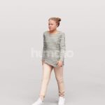 Animated 027-4382 W3 Girl Walking