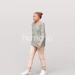 Animated 027-4382 W3 Girl Walking