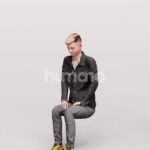 Animated 033-3219 S1 Man Sitting
