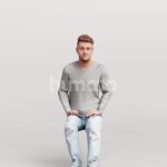 Animated 034-1821 S2 Man Sitting