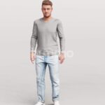 Animated 034-1821 SI2 Man Standing Idle