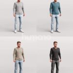 Animated 034-1821 SM2 Man Moving Around