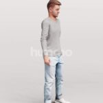 Animated 034-1821 SM2 Man Moving Around