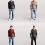 Animated 040-1821 SI1 Man Standing Idle