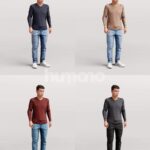 Animated 040-1821 SL1 Man Standing Listening