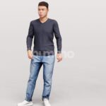 Animated 040-1821 SM3 Man Moving Around