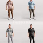 Animated 040-1847 ST4 Man Standing Talking