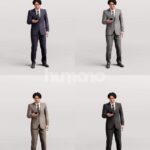 Animated 041-1873 OS2 Man Standing with Phone