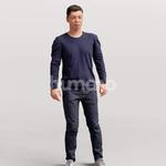 Animated 042-2187 ST4 Man Standing Talking