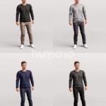 Animated 042-2187 ST4 Man Standing Talking