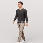 Animated 042-2187 W1 Man Walking