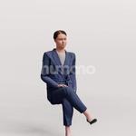 Animated 043-3361 S3 Woman Sitting