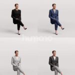 Animated 043-3361 S3 Woman Sitting