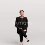 Animated 043-3361 S3 Woman Sitting