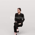 Animated 043-3361 S3 Woman Sitting