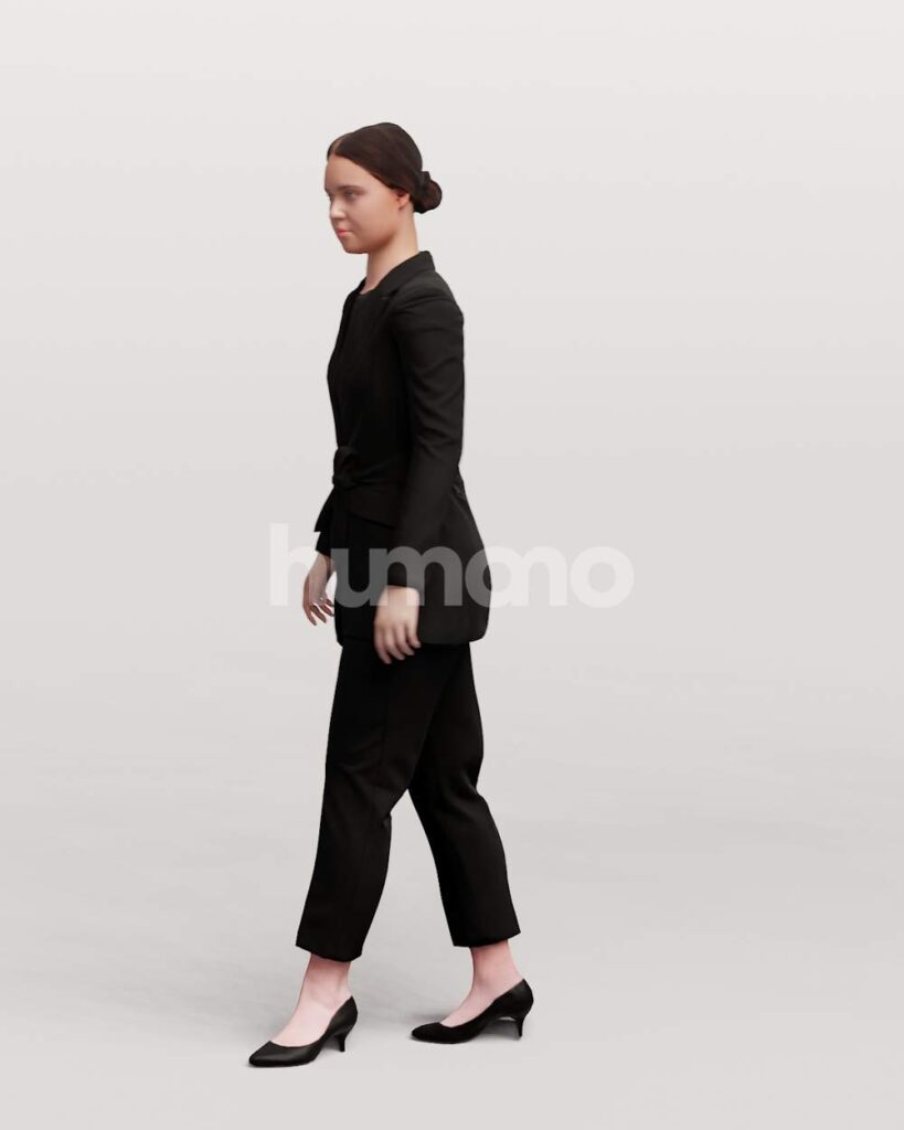 Animated 043-3361 SM3 Woman Moving Around – Humano 3D – 3d People ...