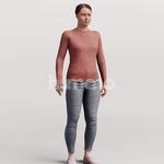 Animated 043-3378 SM1 Woman Moving Around