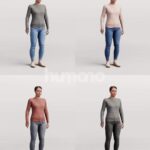 Animated 043-3378 SM1 Woman Moving Around