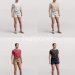 Animated 043-3497 SL3 Woman Standing Listening