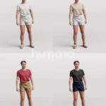 Animated 043-3497 ST4 Woman Standing Talking