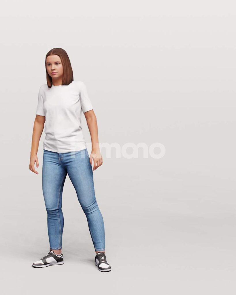 Animated 045-3658 SM3 Woman Moving Around – Humano 3D – 3d People ...