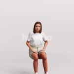 Animated 045-3693 S1 Woman Sitting