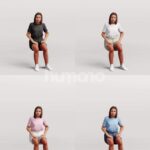 Animated 045-3693 S1 Woman Sitting