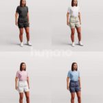 Animated 045-3693 SI3 Woman Standing Idle