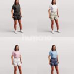 Animated 045-3693 SL3 Woman Standing Listening