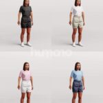 Animated 045-3693 SM1 Woman Moving Around