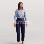 Animated 045-3745 SI2 Woman Standing Idle