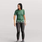 Animated 048-3658 SL2 Woman Standing Listening