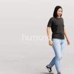 Animated 048-3658 SM1 Woman Moving Around