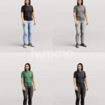 Animated 048-3658 ST3 Woman Standing Talking