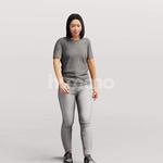 Animated 048-3658 W4 Woman Walking