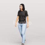 Animated 048-3658 W4 Woman Walking