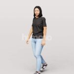 Animated 048-3658 W4 Woman Walking