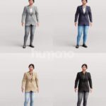 Animated 051-5534 SI4 Woman Standing Idle