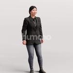 Animated 051-5534 SL3 Woman Standing Listening