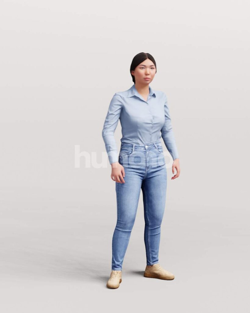Animated 051-5552 SM3 Woman Moving Around – Humano 3D – 3d People ...