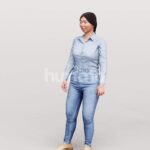 Animated 051-5552 ST4 Woman Standing Talking