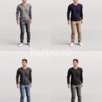 Animated 053-2187 SL2 Man Standing Listening