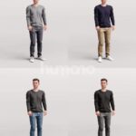 Animated 053-2187 ST3 Man Standing Talking