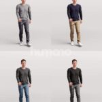 Animated 053-2187 W4 Man Walking